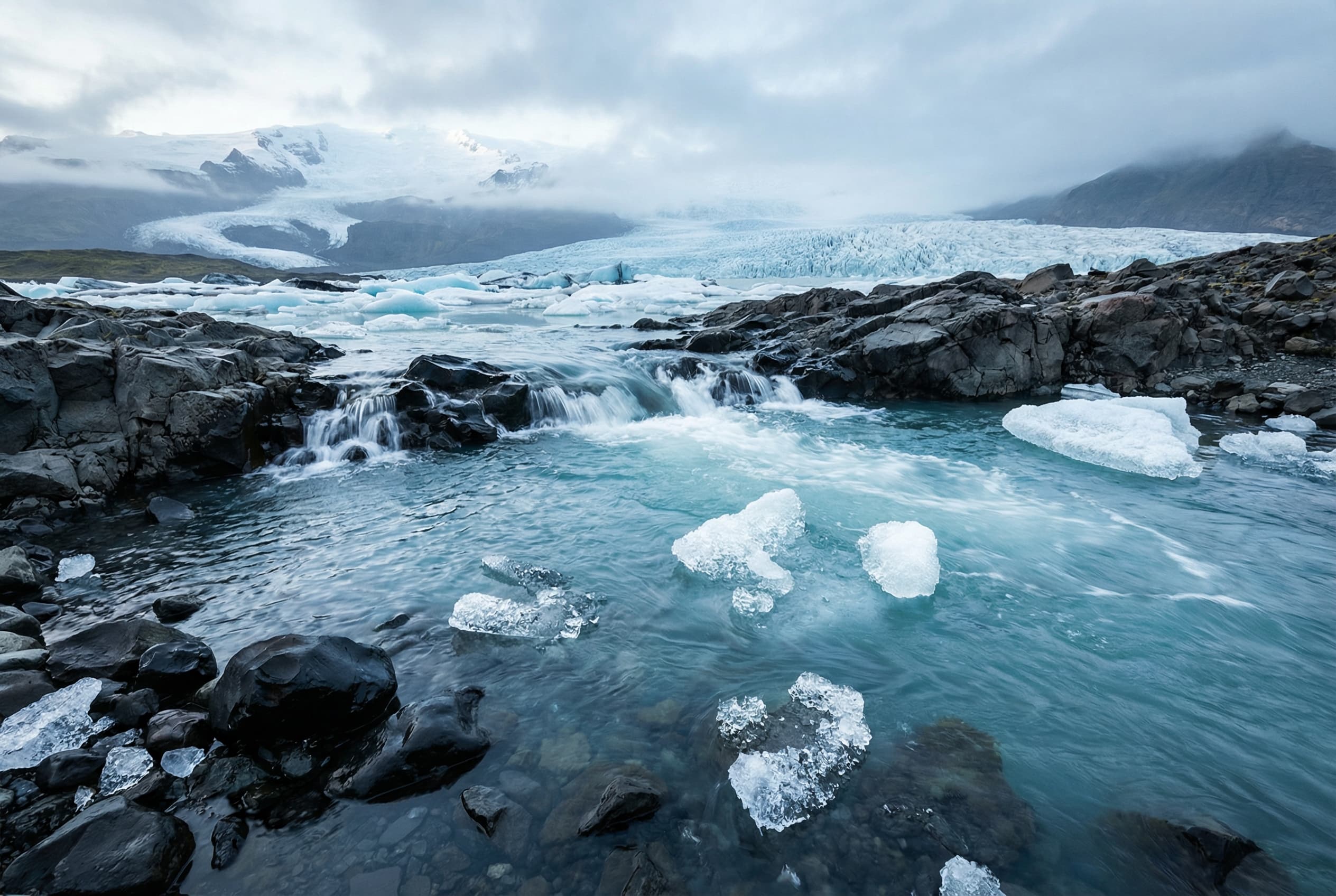Icelandic glacial water — a key ingredient