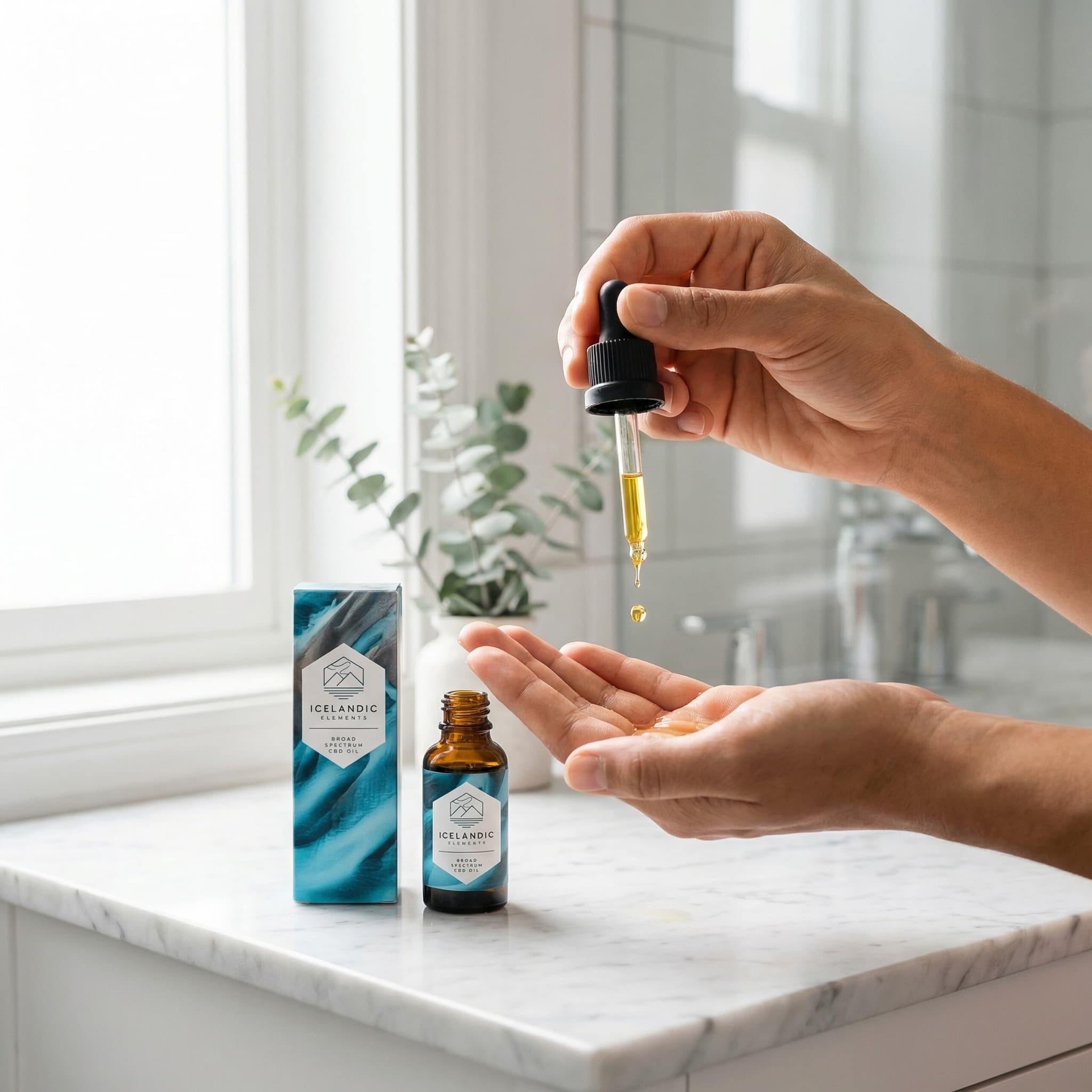 Broad Spectrum CBD Oil — in use